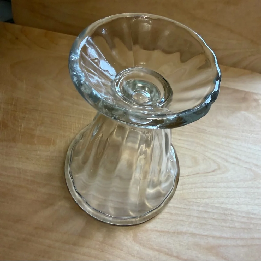 Vintage Libbey Tulip 5” Clear Glass 6 oz Retro Icecream Sundae Dish Collectible